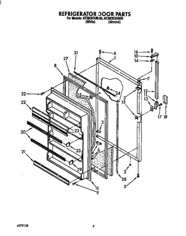 Refrigerator door