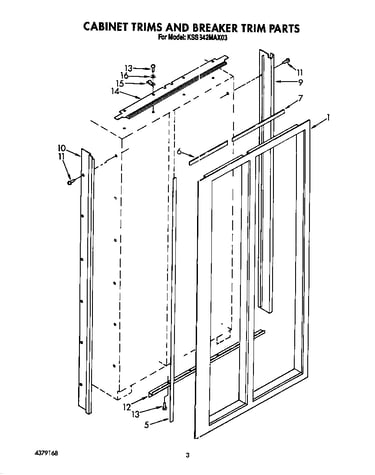 Cabinet trims and breaker trim