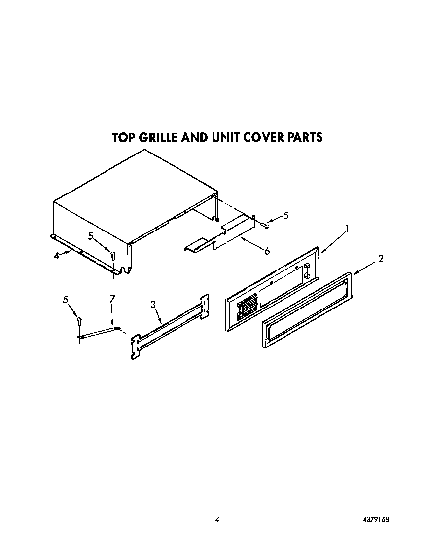 Top grille and unit cover