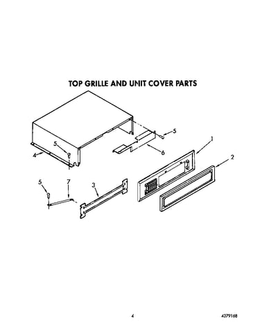 Top grille and unit cover