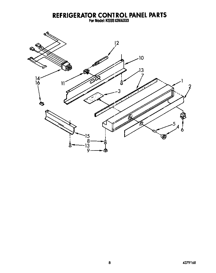 REFRIGERATOR CONTROL PANEL