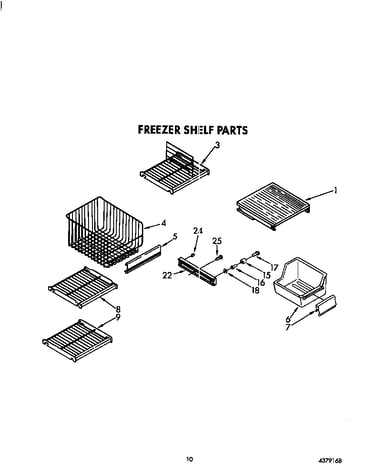 Freezer shelf
