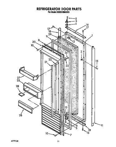 Refrigerator door