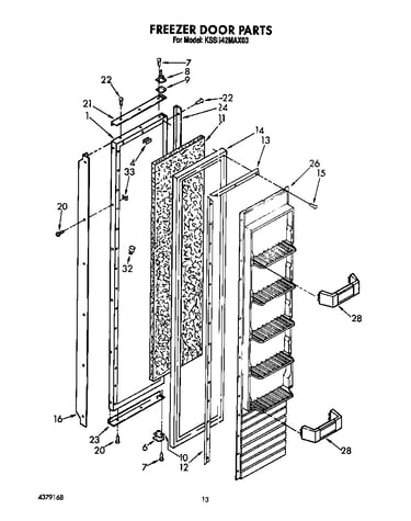 Freezer door