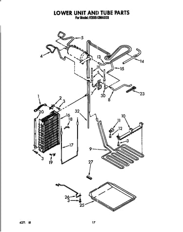 Lower unit and tube