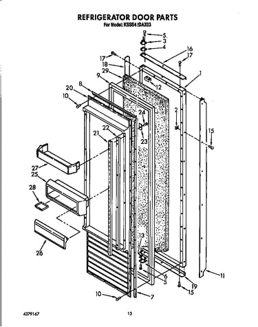 Refrigerator door