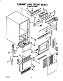 Cabinet and front