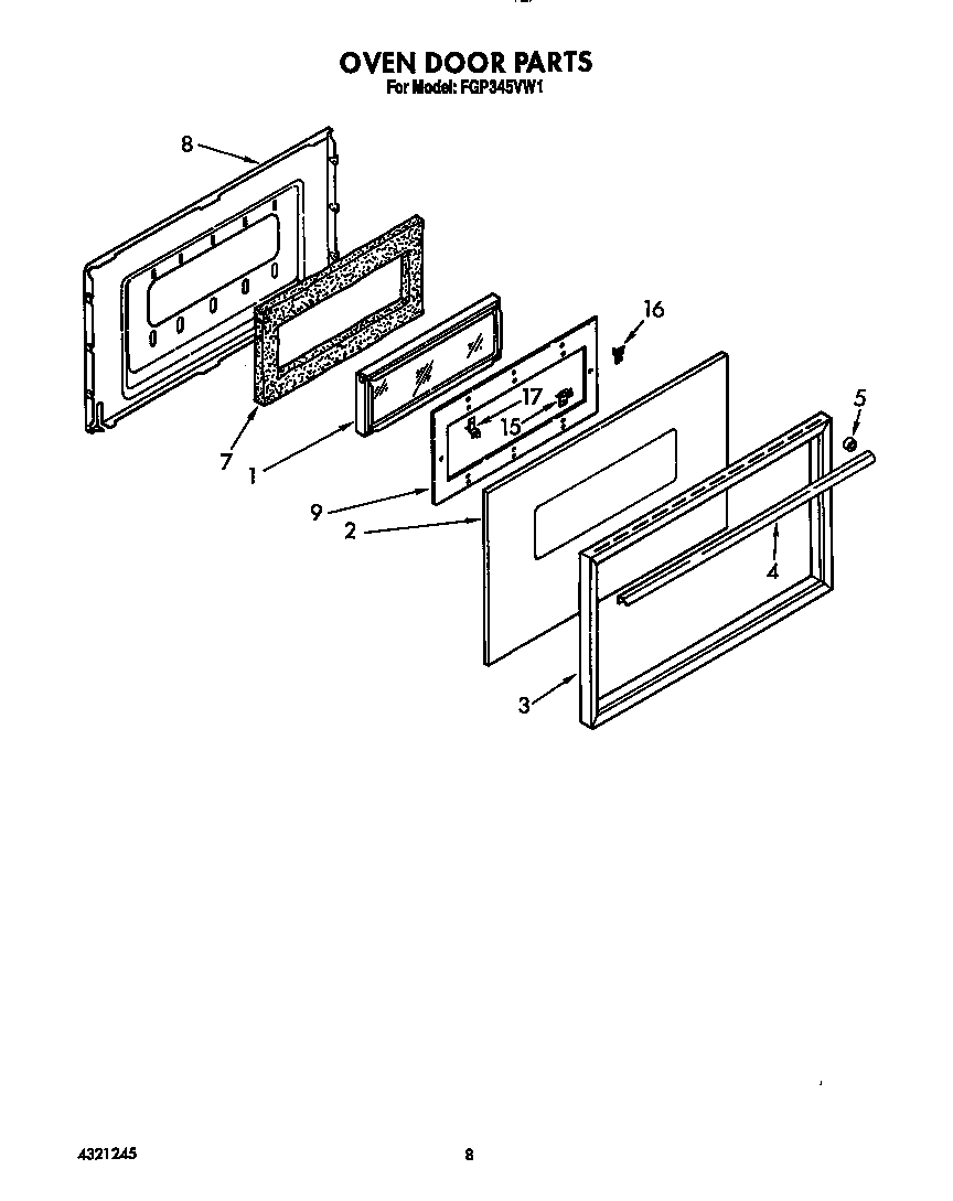 Oven door