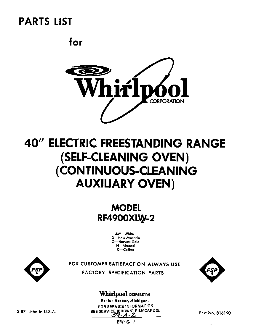 Front cover