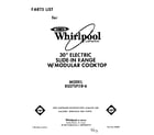 Whirlpool RS575PXR6 front cover diagram
