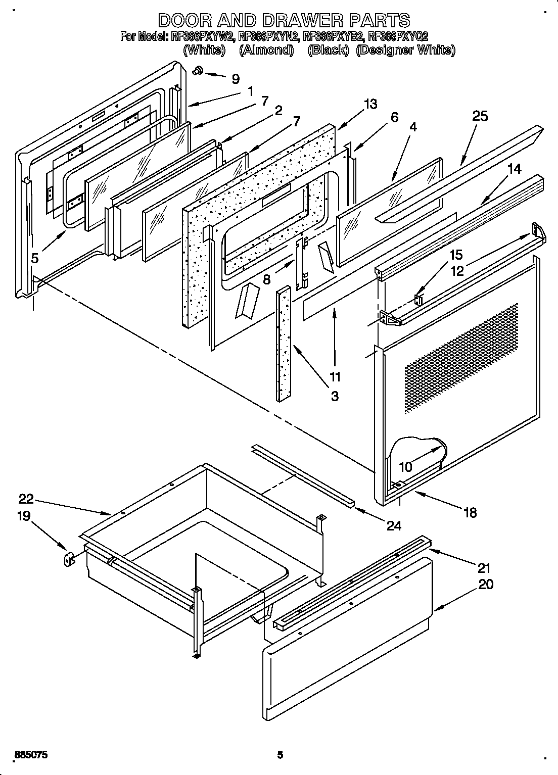 Door and drawer