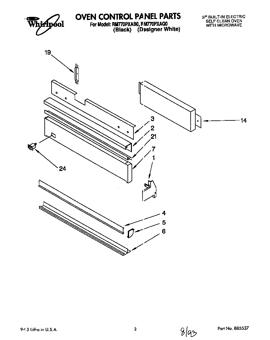 OVEN CONTROL PANEL