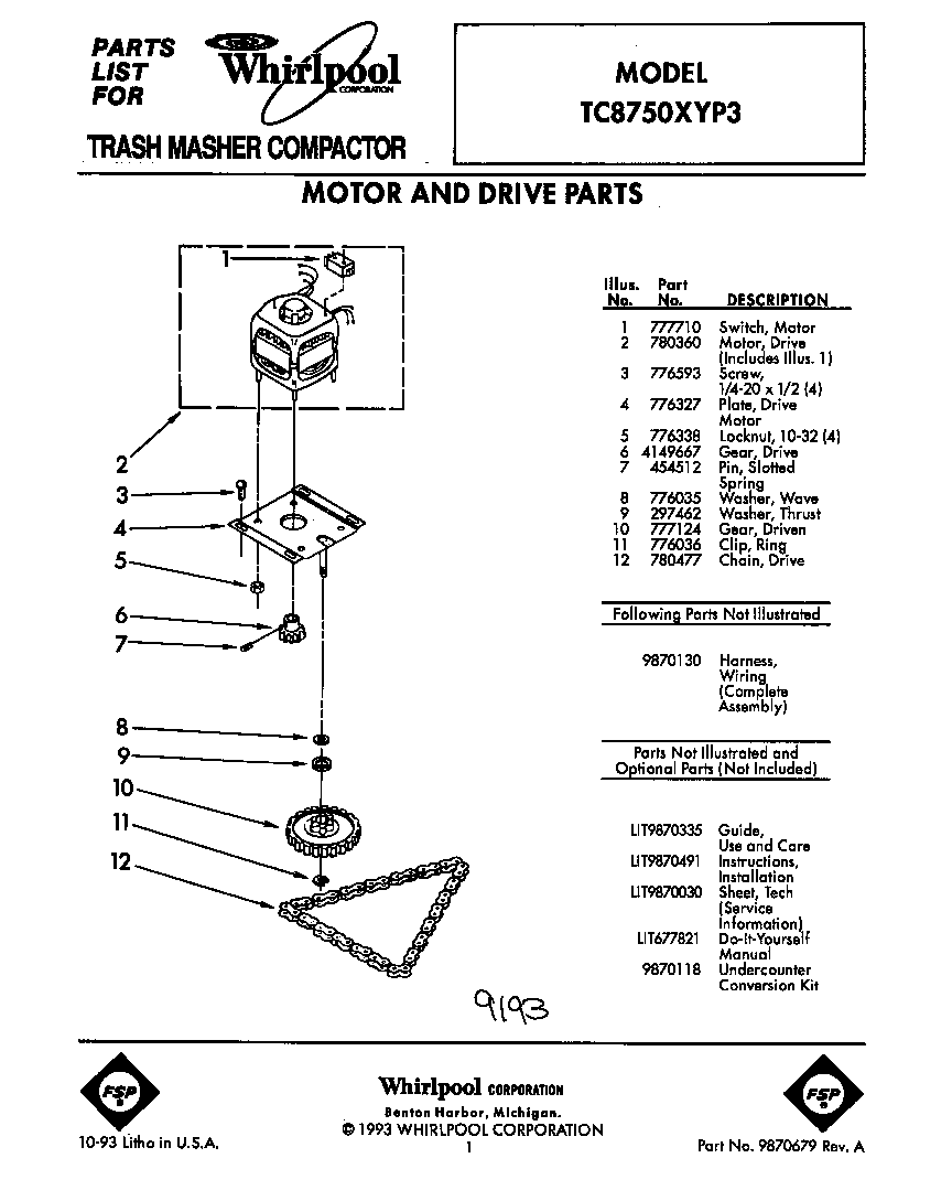 Motor and drive