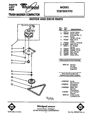 Motor and drive