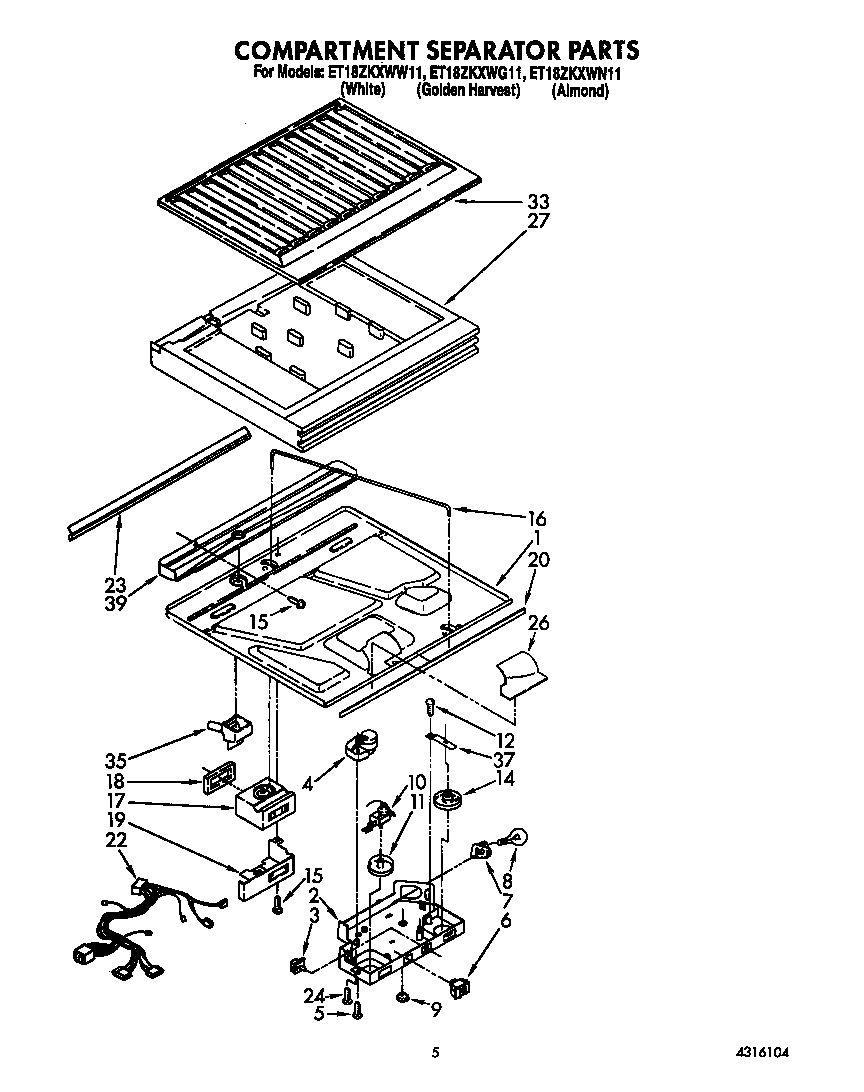 Compartment separator