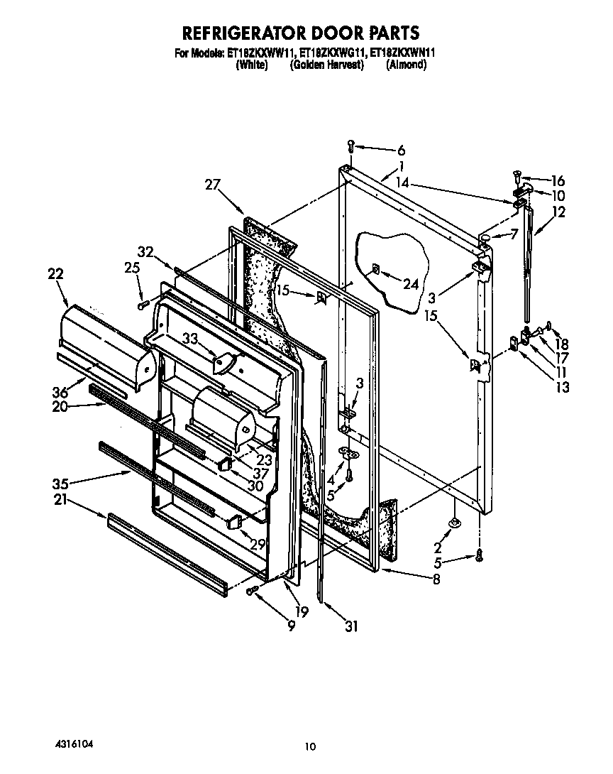Refrigerator door