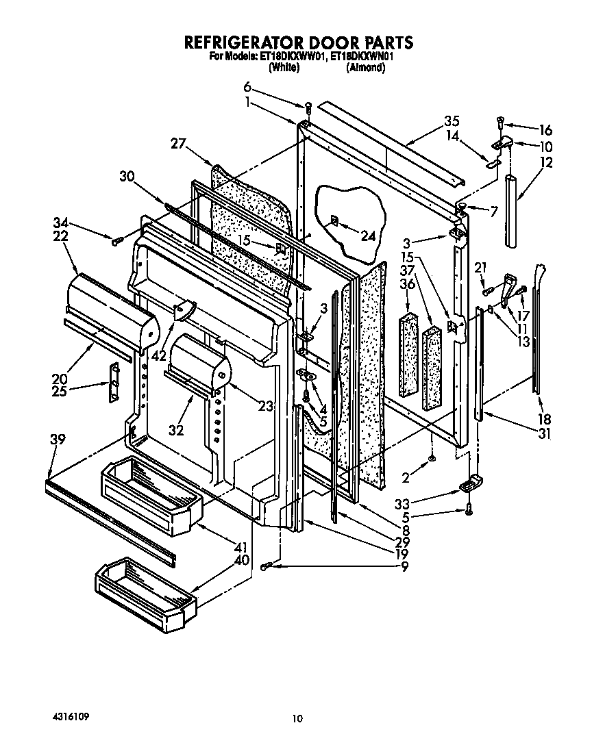 Refrigerator door