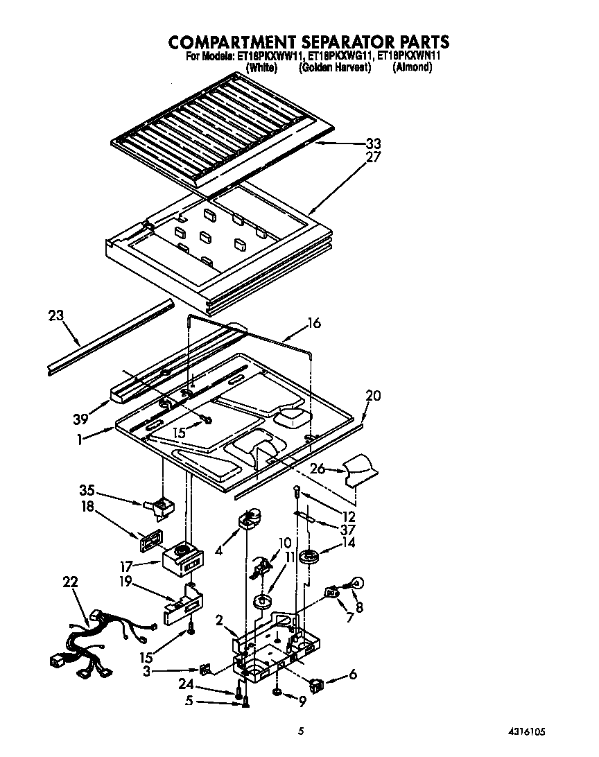 Compartment separator