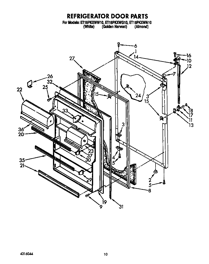 Refrigerator door