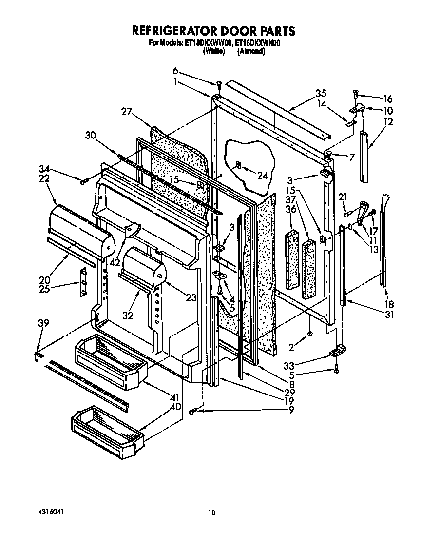Refrigerator door