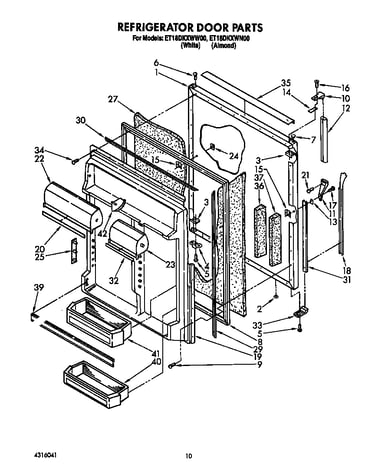 Refrigerator door