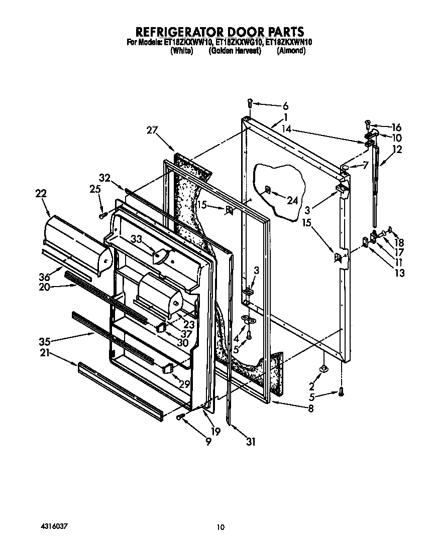 Refrigerator door