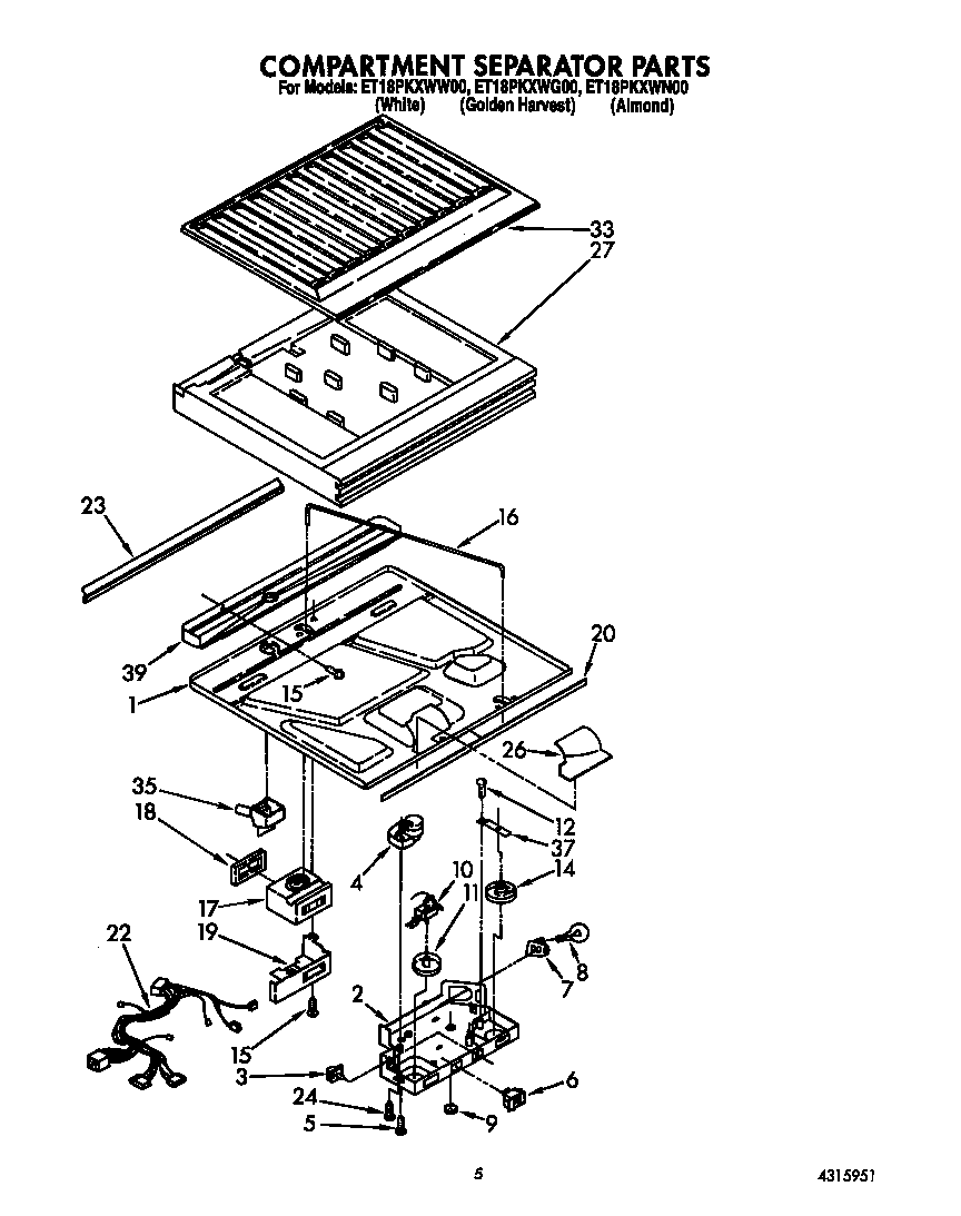 Compartment separator