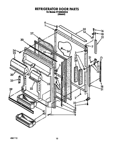 Refrigerator door