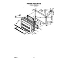 Whirlpool ET18DKXXN10 freezer door diagram