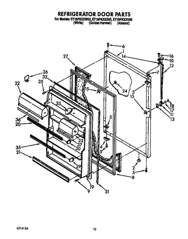 Refrigerator door