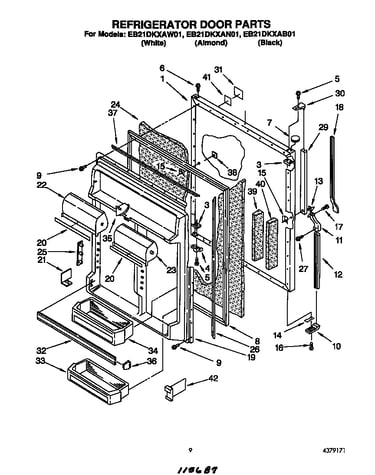 Refrigerator door
