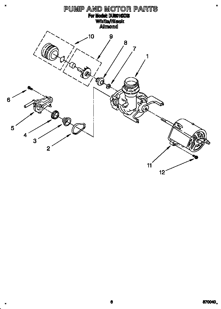 Pump and motor