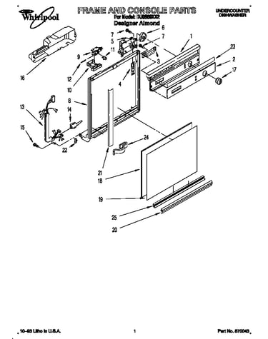 Frame and console
