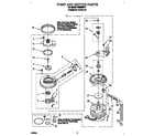 Whirlpool DU8960XY1 pump and motor diagram