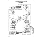 Whirlpool DU9400XY2 pump and motor diagram