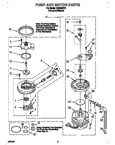 Pump and motor