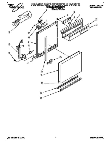 Frame and console