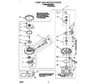 Whirlpool DU8750XY1 pump and motor diagram
