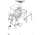 Whirlpool GDP8500XXN3 tub assembly diagram