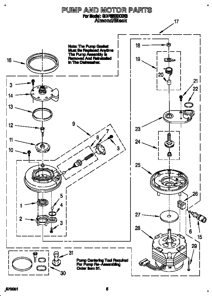Pump and motor