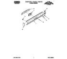 Roper SGC355XX3 control panel diagram