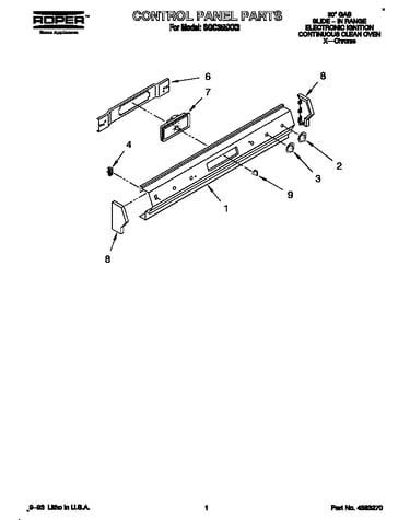 Control panel