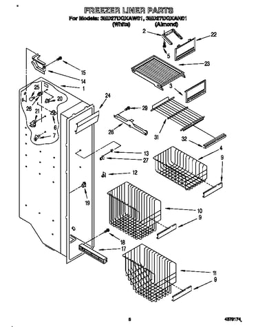 Freezer liner