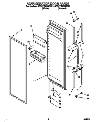 Refrigerator door