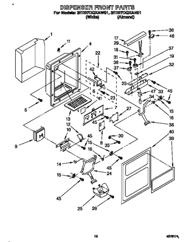 Dispenser front