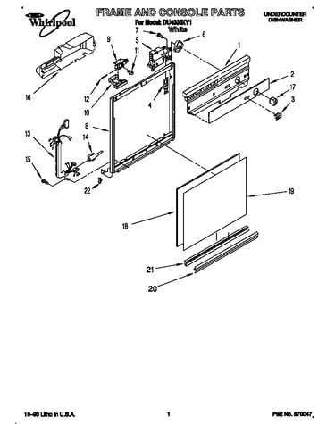 Frame and console