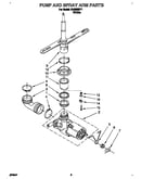 Pump and spray arm