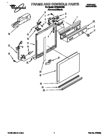 Frame and console