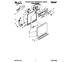Whirlpool DU8550XX4 frame and console diagram