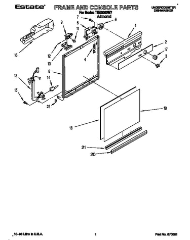 Frame and console